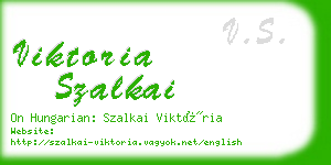 viktoria szalkai business card